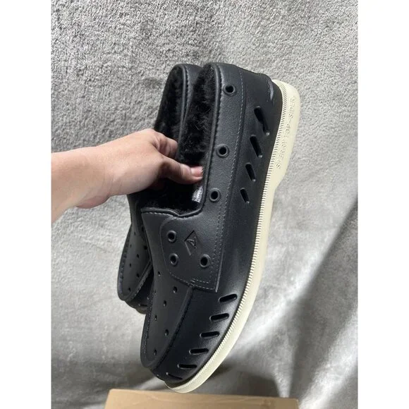 Sperry Men's Black Authentic Original Float Slip-on Boat Shoes Size 10M - Picture 3 of 7